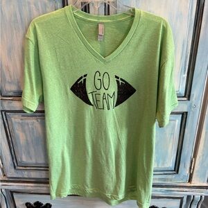 Vibrant Green 'Go Team' V-Neck Tee 📣 reduced